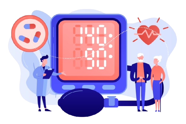 Appareil de mesure d'hypertension.